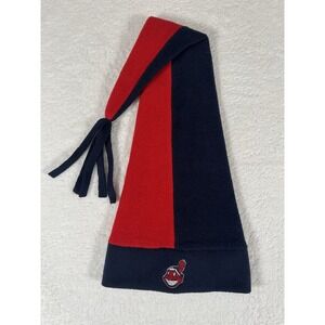Cleveland Indians MLB Chief WAHOO Fleece Color Block Jester Hat One Size‎